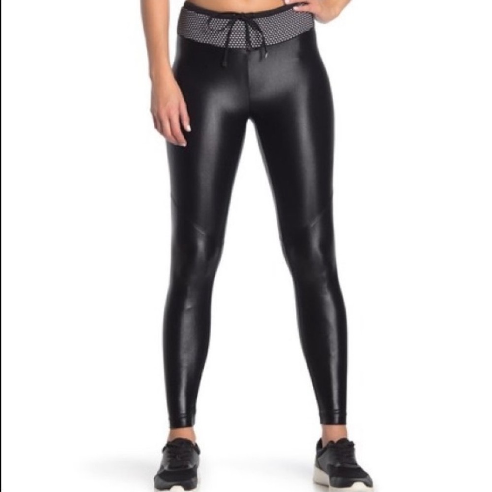 Koral mesh waist with drawstring leggings